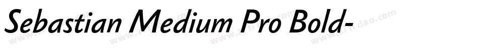 Sebastian Medium Pro Bold字体转换